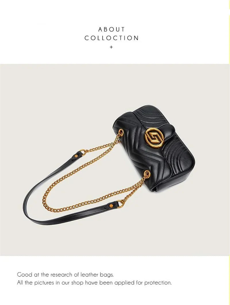 Luxury Marmont bag Gold Chain Sheepskin velvet purse designer Handbags Original Genuine Leather women Shoulder Bee Bags A2 BG2