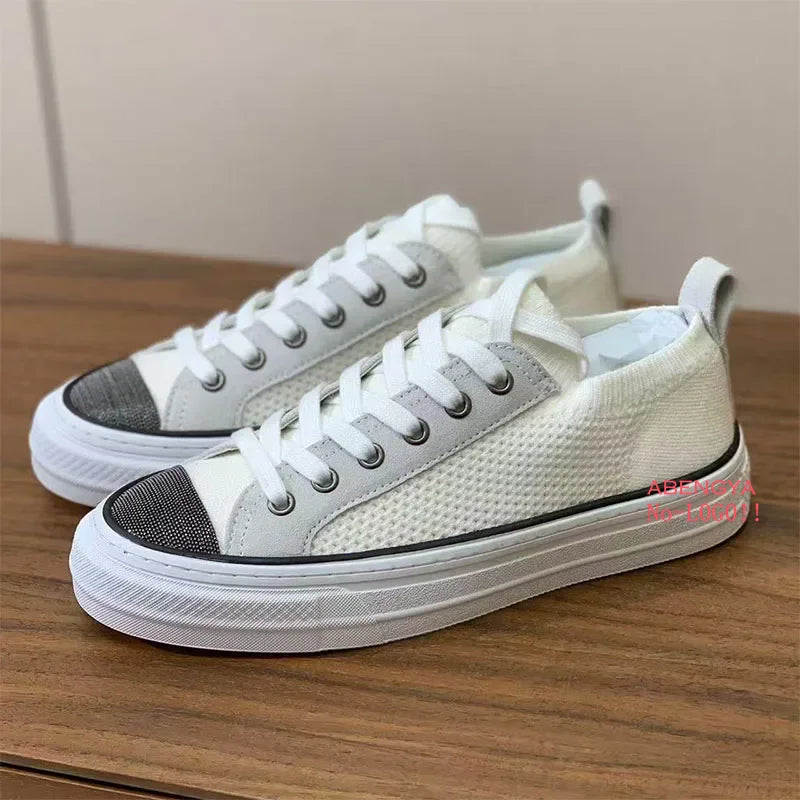 2025 Khaki Suede Flat Loafers Shoes Woman Thick Sole Lace Up Platform Women Shoes Autumn Casual Comfort Vacation Walking Shoes