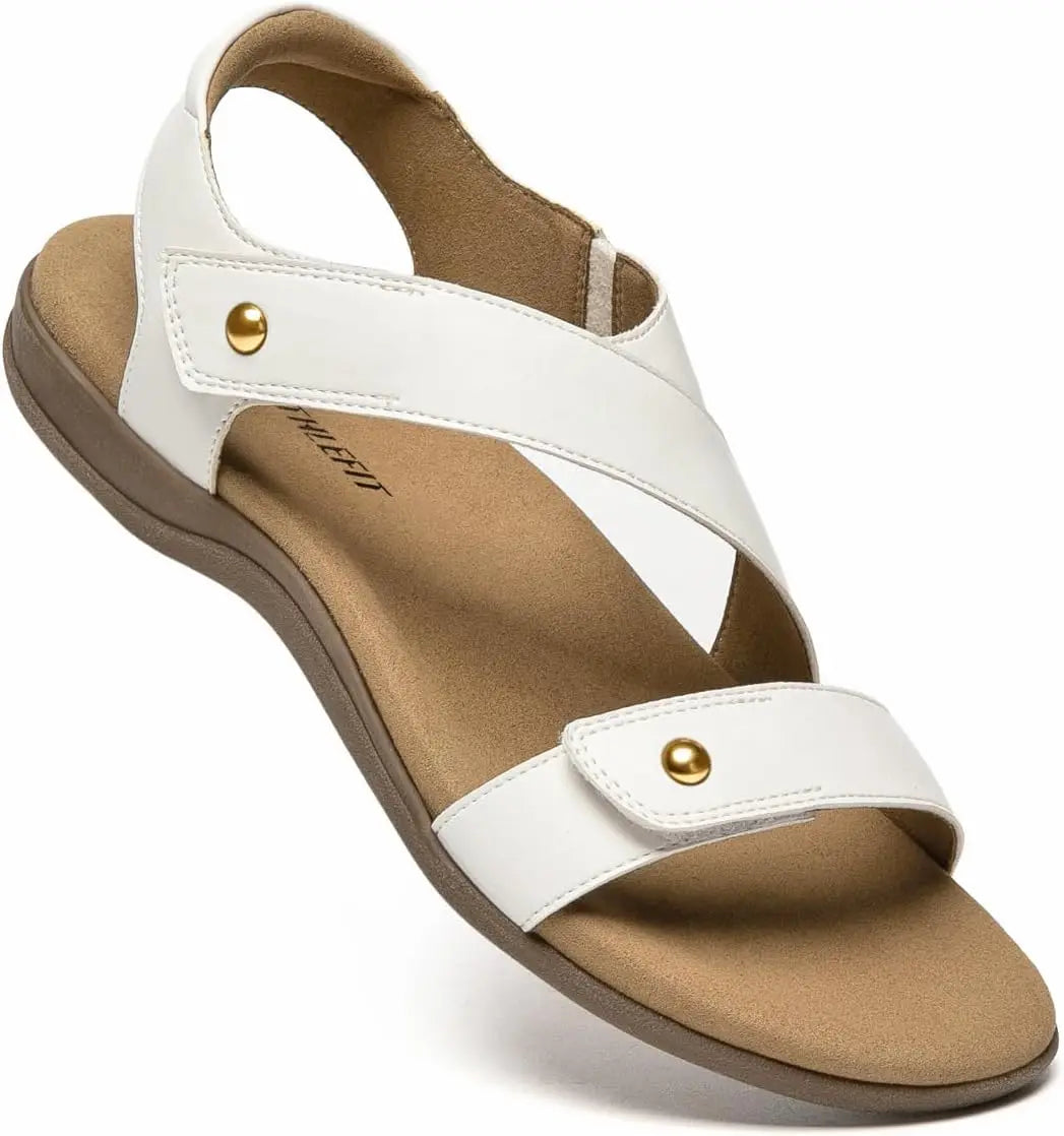 Women's Comfortable Orthopedic Sandals with Arch Support Adjustable Walking Casual Orthotic Sandals