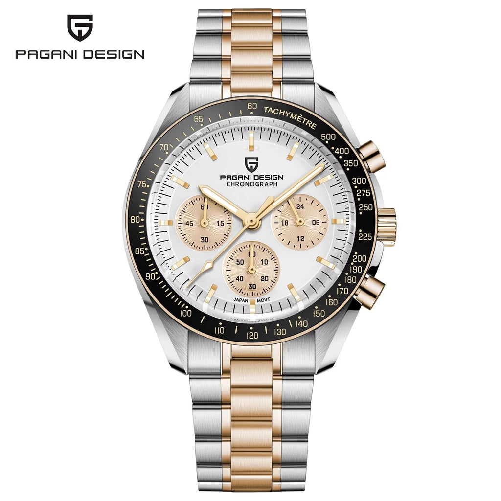 2025 New PAGANI DESIGN Saturn Men's Watches Luxury Quartz Watch For Men Chronograph Wristwatches AR Sapphire Waterproof Luminous