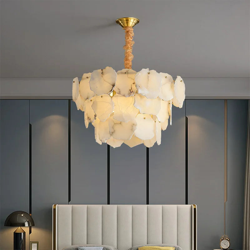 Modern Natural Marble Living Room Chandeliers For Kitchen Island Pendant Lamps Dinning Room Bedroom Indoor Decor Lustre Fixtures