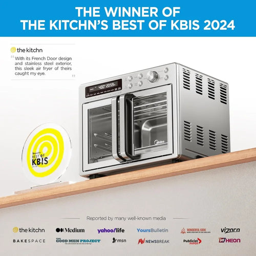 26.4 quarts, oversized air fryer countertop oven 10 in 1 combination, cooking speed increased by 25%, oil reduced by 90%