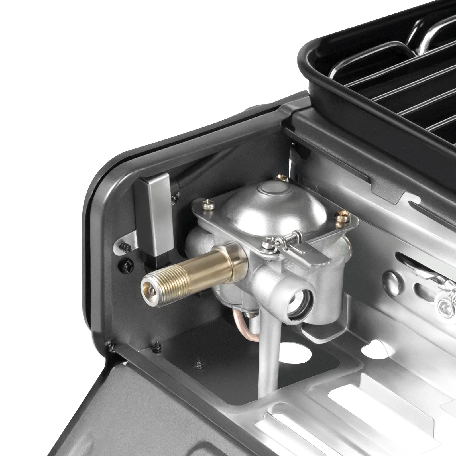 Butane Grill Stove With Grilling Net Portable 1 Burner Gas Stove 0.25-0.3MPa for Outdoor Camping RV Emergency Cooking