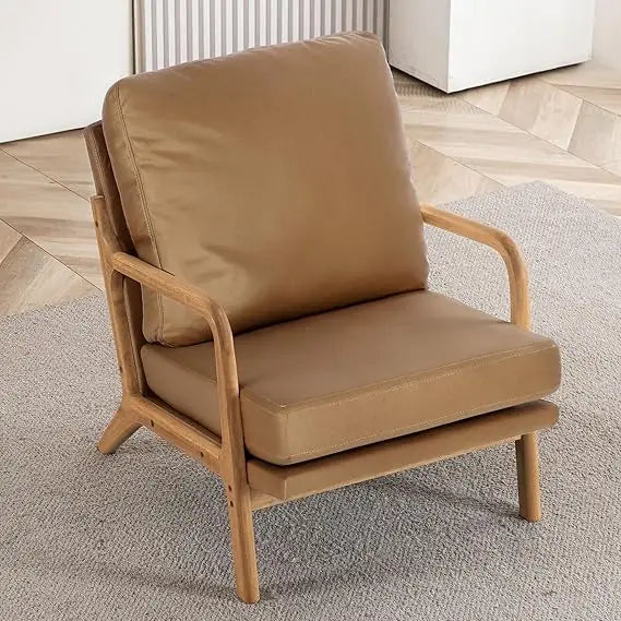 Mid Century Modern Accent Chairs for Living Room, 23” Wide Comfy Chair for Bedroom, Small Cozy Corduroy Reading Chairs for Adult
