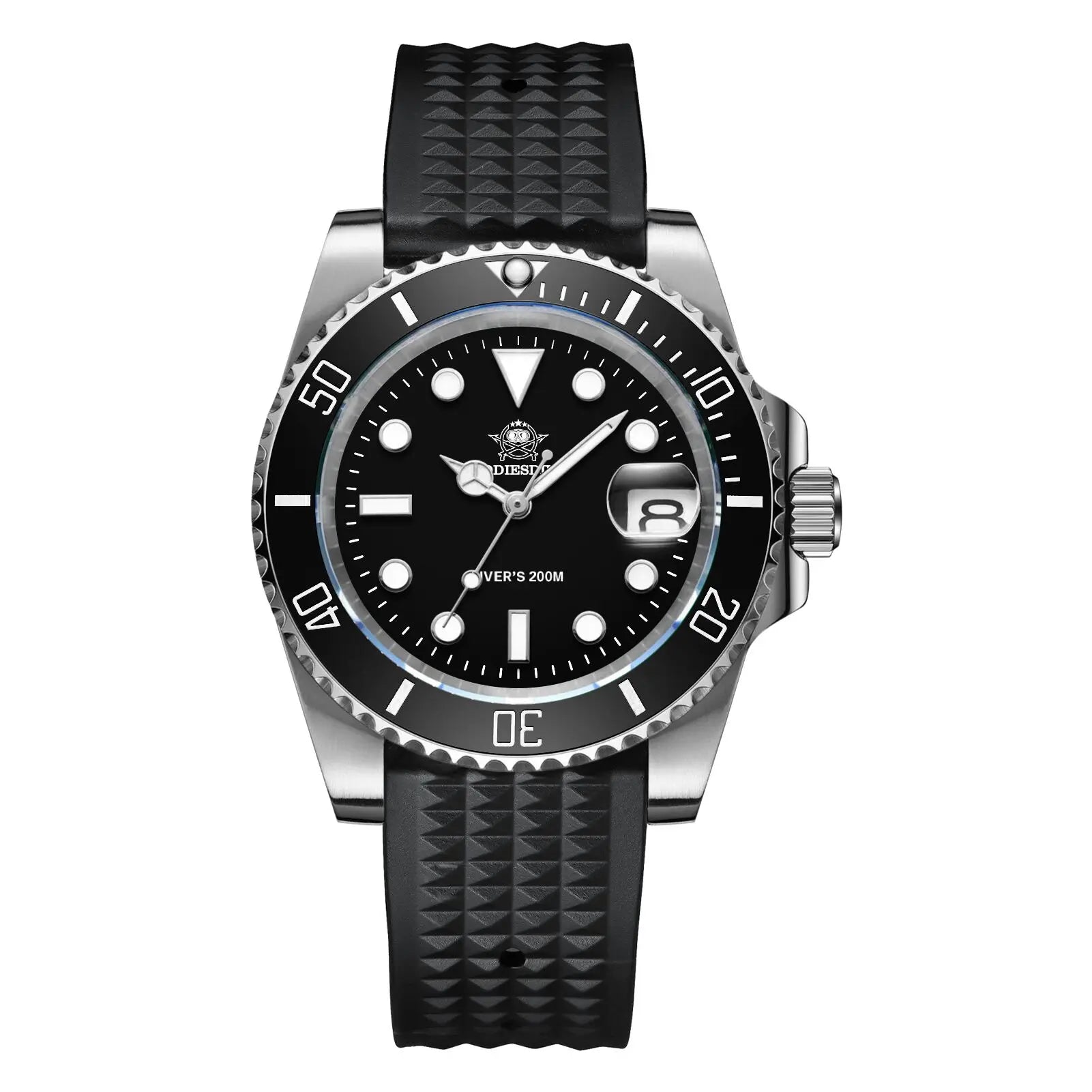 ADDIESDIVE 41mm Men's Analog Watch BGW9 Luminous Unidirectional Ceramic Bezel 200m Diver's Watch Men's Quartz Steel Watch MY-H3