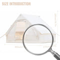 4-6 Person House Instant Glamping Camping Tents House Breathable Self-Supporting Air Tent Oxford Fabric for Adults Travel Hiking