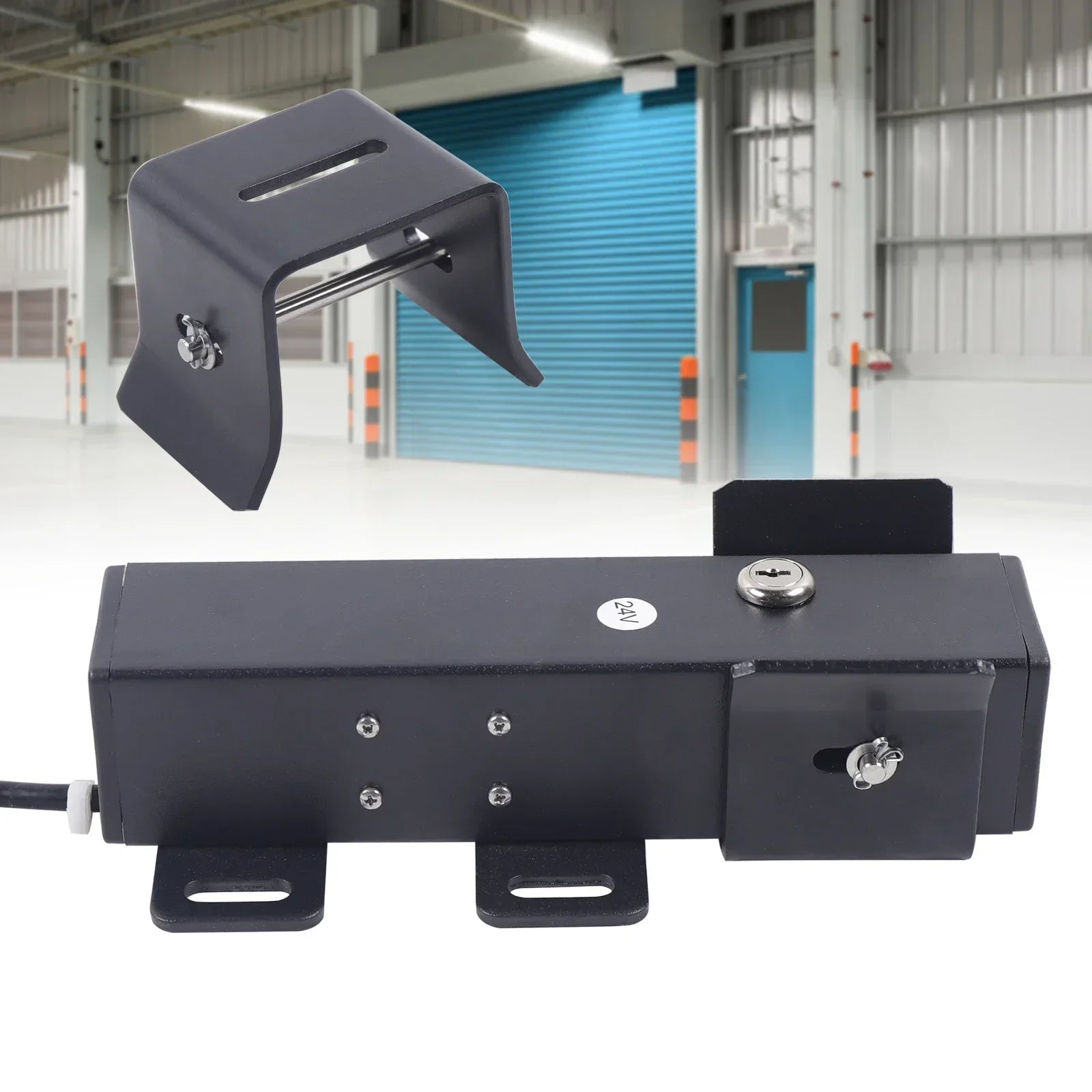 Automatic Electric Control Lock DC 24V, Heavy Duty Latch, Swing Door Opener, 1-Second Unlock, Swing Door Actuator