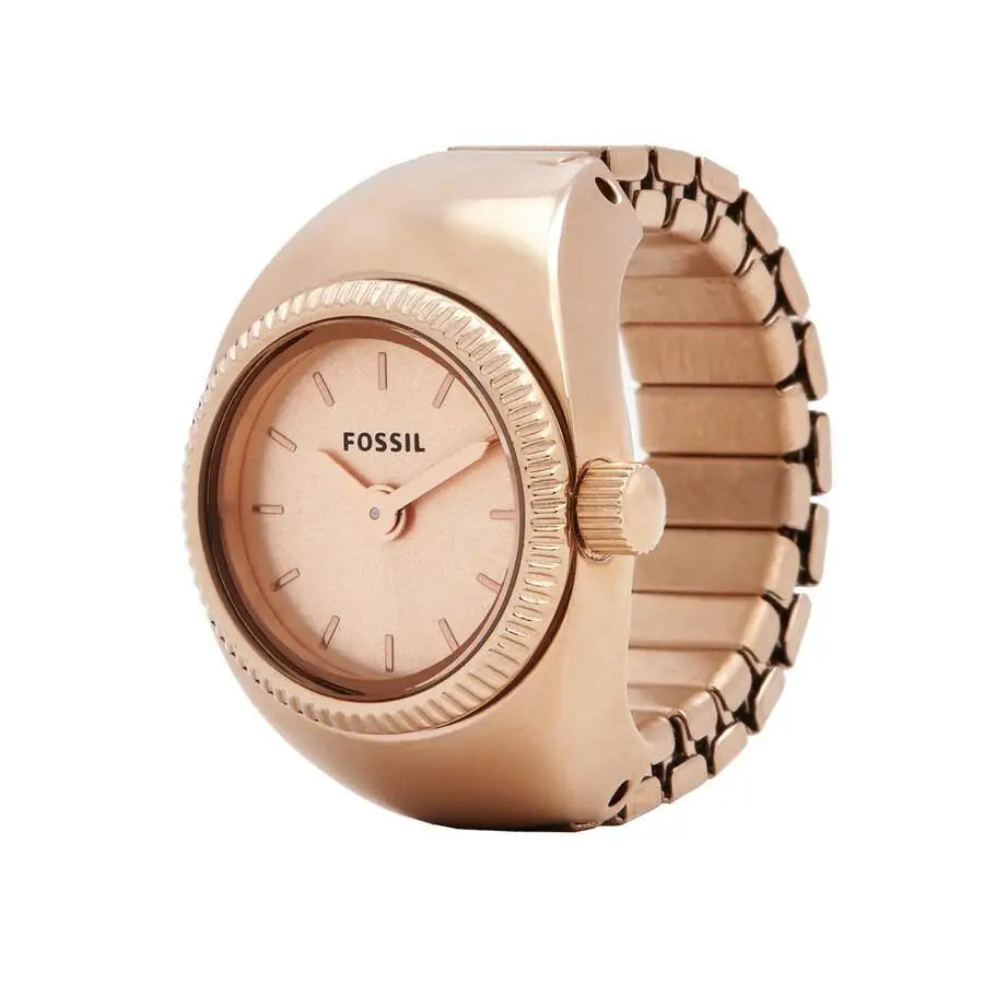 Fossil | Rose Gold-Tone Quartz Ladies Watch Ring ES5247