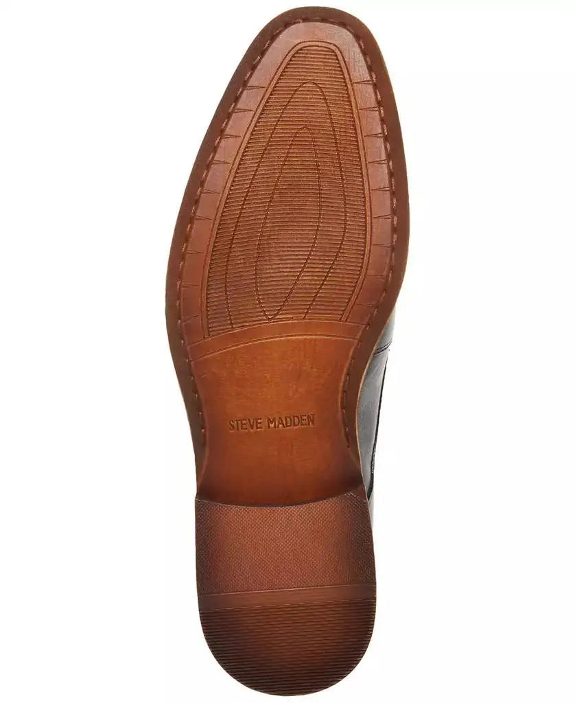 Steve Madden | Men's Zane Tonal & Textured Leather Mid Oxford Dress Shoe