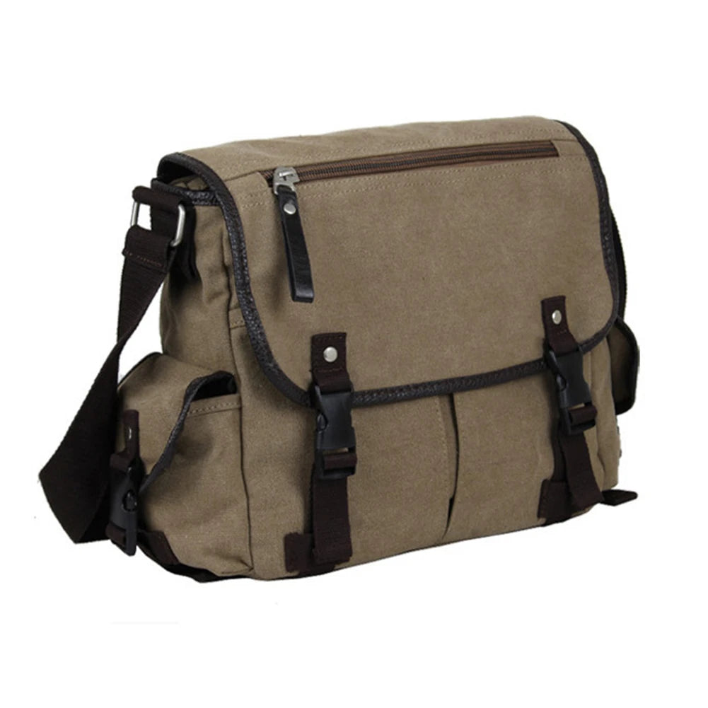 Unisex Laptop Shoulder Bag Large Capacity Messenger Handbags Multi Pockets 14 Inch Laptop Pouch Adjustable Strap for School Work