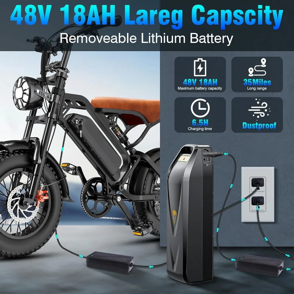 Electric Bike for Adults and Teens, 560W Motor 24MPH Compact Commuter Folding Ebike,32 Miles Range, 48V 10Ah Battery, Customized