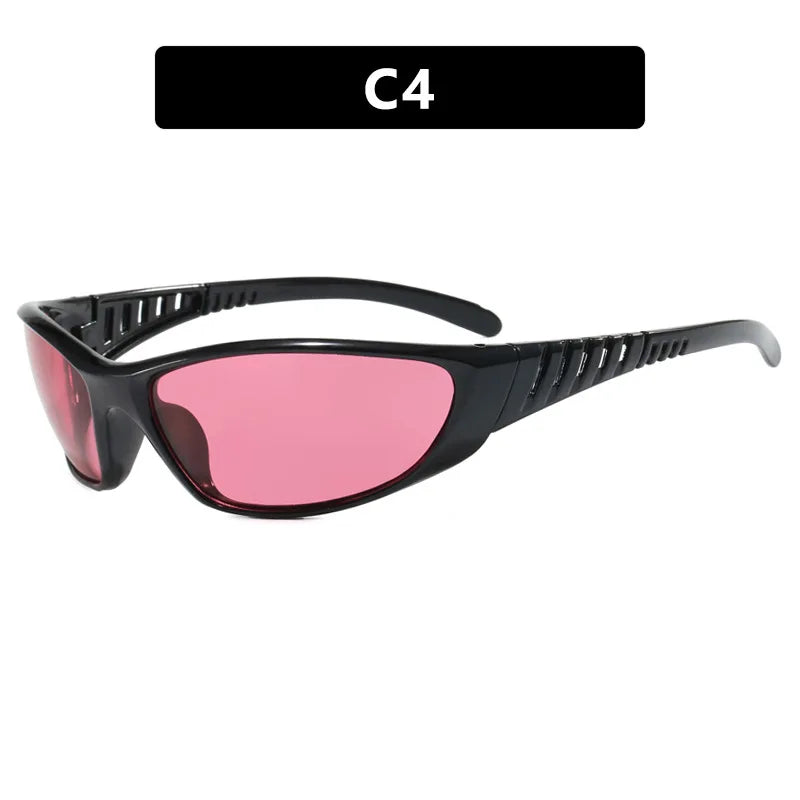 Kedun European and American Futuristic Tech Sunglasses Y2K Millennium Sunglasses Trendy Retro High-End Sunglasses Street Style