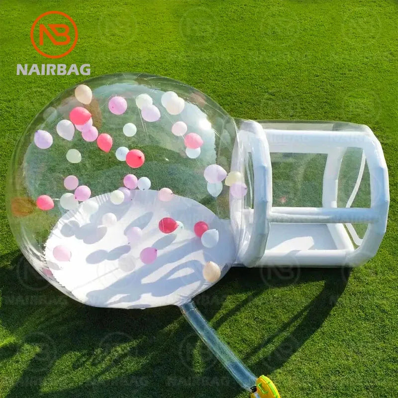 Nairbag Inflatable Balloon 10ft Bubble House Tent Outdoor Yard Game Clear Bubble House With Air Pump Blower For kid adult Party