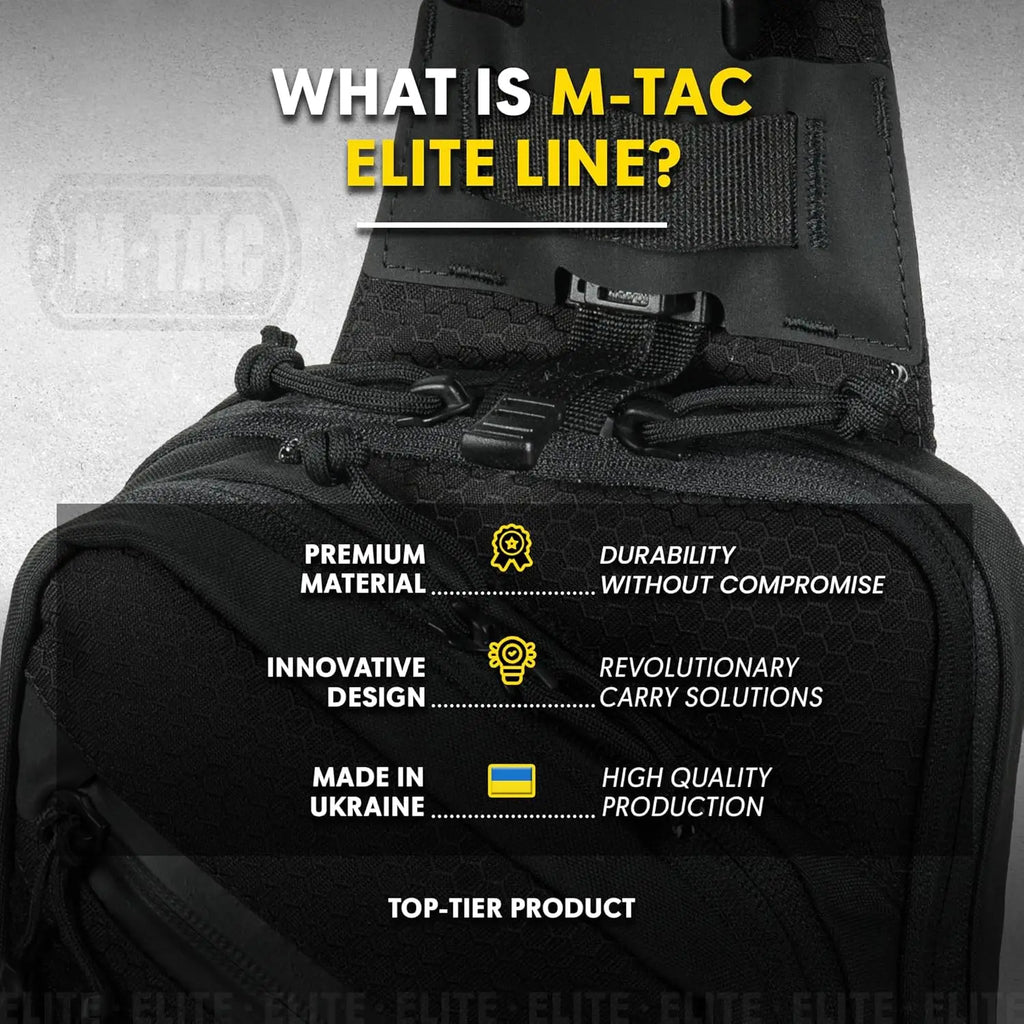Elite Sling Bag - EDC Tactical Crossbody Concealed Carry CCW Chest Pack