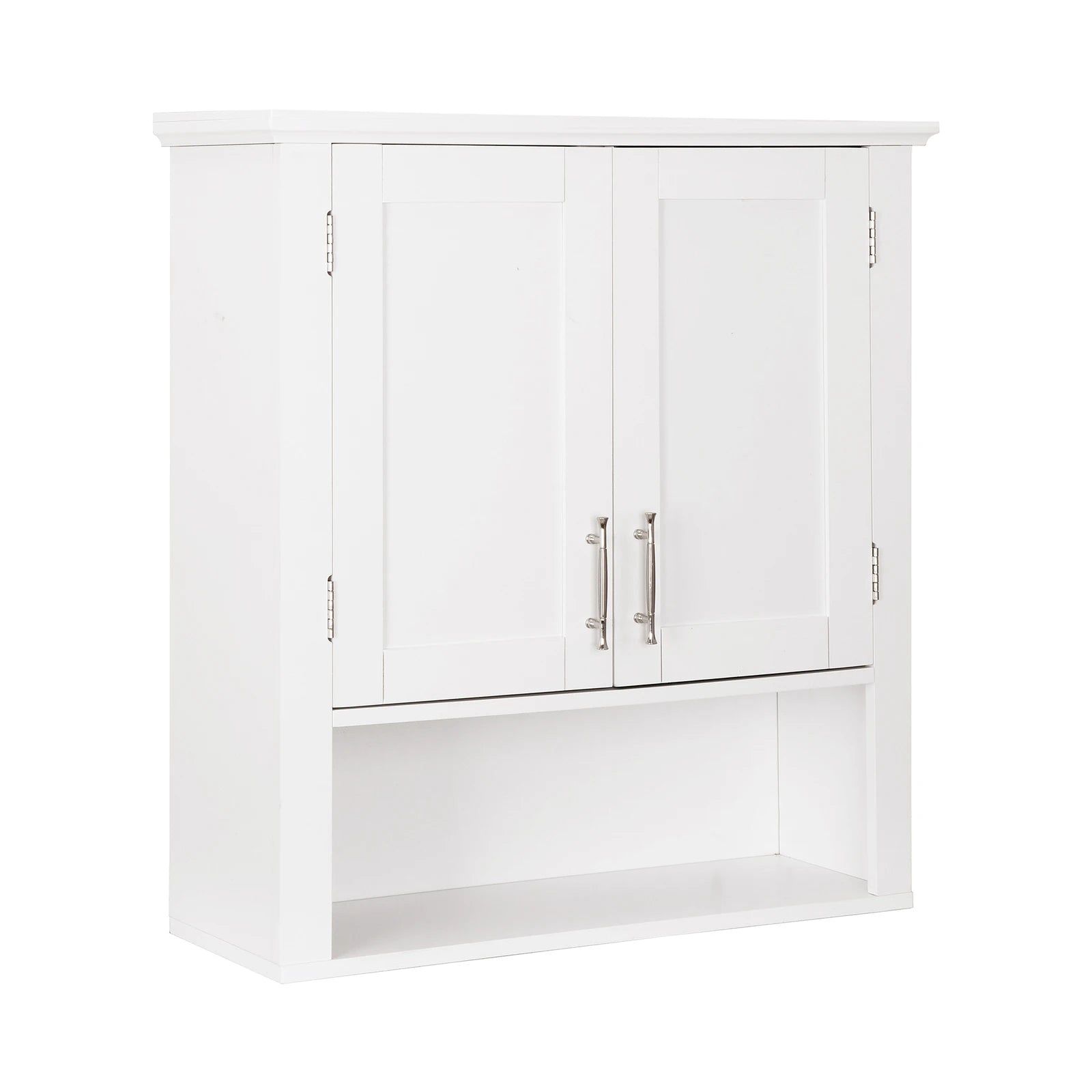 Bathroom Wall Cabinet Over Toilet Storage with 2 Doors Shelves Medicine Organizer Space Saving Bathroom Storage Cabinet