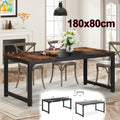 Tribesigns 63"x31.5" Dining Table, Industrial Kitchen Table for 6-8 Person, Rectangular Dinner Table for Dining Room Kitchen