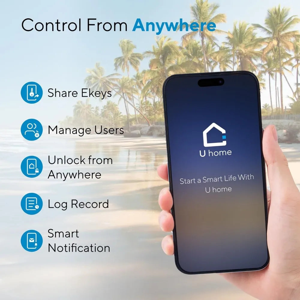 Bolt NFC WiFi Smart Lock, Keyless Entry Deadbolt with iPhone/Android Tap, App Remote Control, Keypad, Works with Apple Home, Si