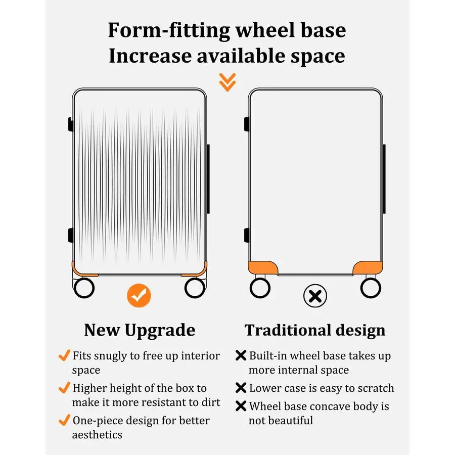 on Luggage Airline Approved with Charging Port, Lightweight Hardside 20 Inch Carryon Suitcase with TSA Lock and Spinner Wheels W