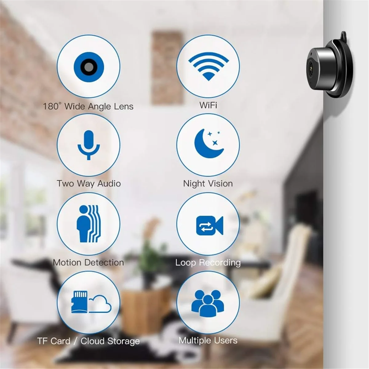 A03R WiFi Wireless Home Security HD 1080P Video Camera/Dome Camera/Night Vision/Home IP Camera/Motion Detection