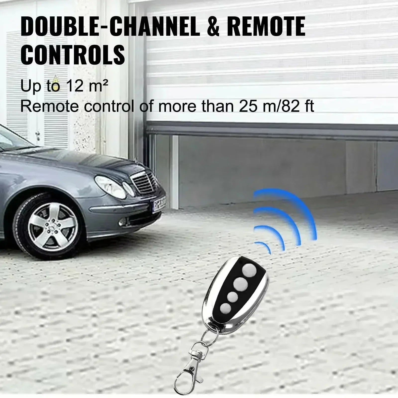 SIHAO Automatic Gate Openers Sliding Gates Kit Electric Garage Door Opener Electric Operator with Remotes Sliding Gates Access