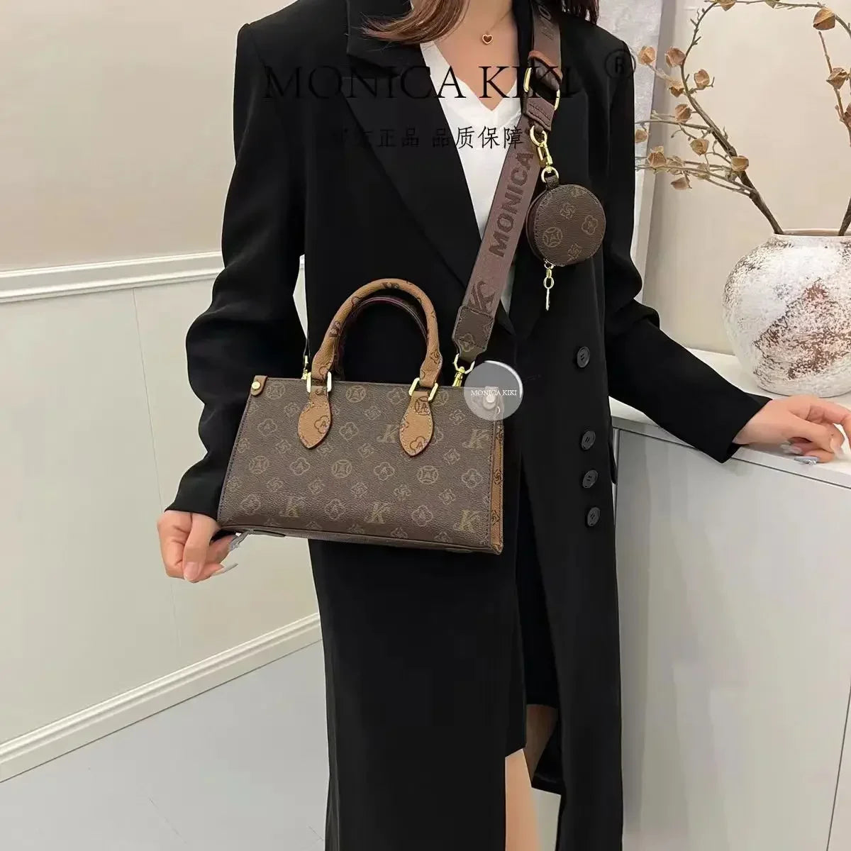 Women's Handbag Designer Vintage Style Wide Shoulder Strap Crossbody Bag BL1