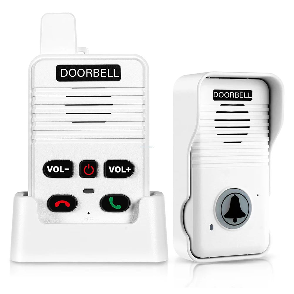 Wireless Voice Duplex Intercom Doorbell 500M Hand Free Two Way Wireless Doorbell Duplex Door Bell for House Home Factory Office