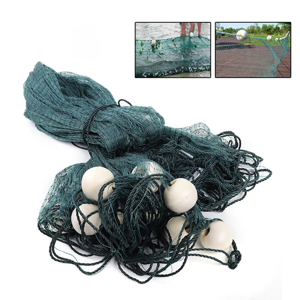 6.5x33Ft Large-Size Fishing Net 645.83Ft² Catching Area, 0.5In Encrypted Mesh Prevents Fish Escape, Improves Capturing Rate