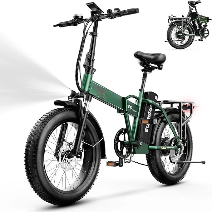 Electric Bike 30 MPH Speed 48V 20Ah Battery 80 Miles Range 20 Inch Fat Tires 1000W Motor for Urban Commuting