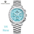 PAGANI DESIGN 2025 New Moon Watch Retro Luxury Quartz Watches For Men Stainless steel Luminous waterproof Sport Chronograph Man