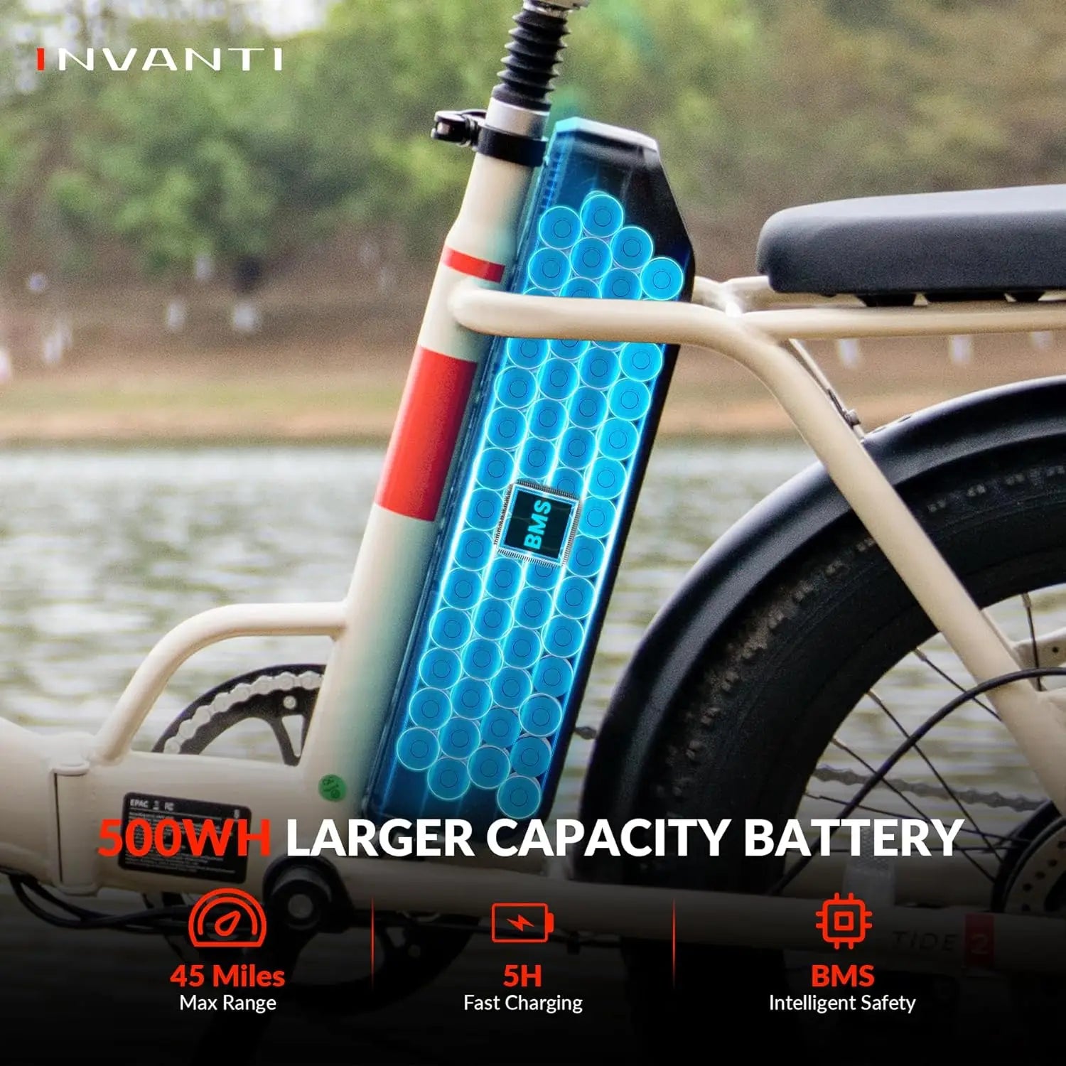 Folding Electric Bike, Peak 1000W Ebikes for Adults, 25Mph Top Speed 45Miles 20" Step-Thru Fat Tire Electric Bike for All Terrai