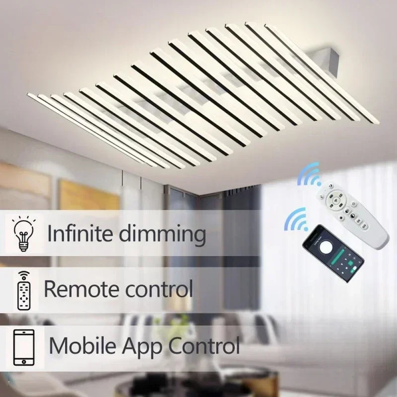 Nordic Art Line Acrylic Led Ceiling Lamp Living Room Restaurants Bedroom Kitchen Bar Chandelier  Modern Home Decoration Lighting