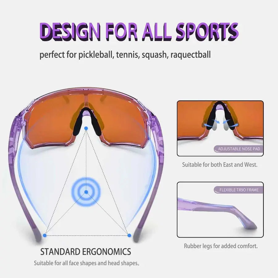 Sunglasses for Women Men Sports Sunglasses for Pickleball Baseball Softball Cycling Fishing