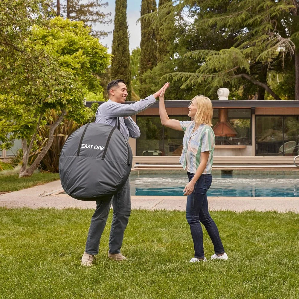 Screen House Tent Pop-Up, Portable Screen Room Canopy Instant Screen Tent 10 x 10 FT with Carry Bag for Patio, Backyard, Deck
