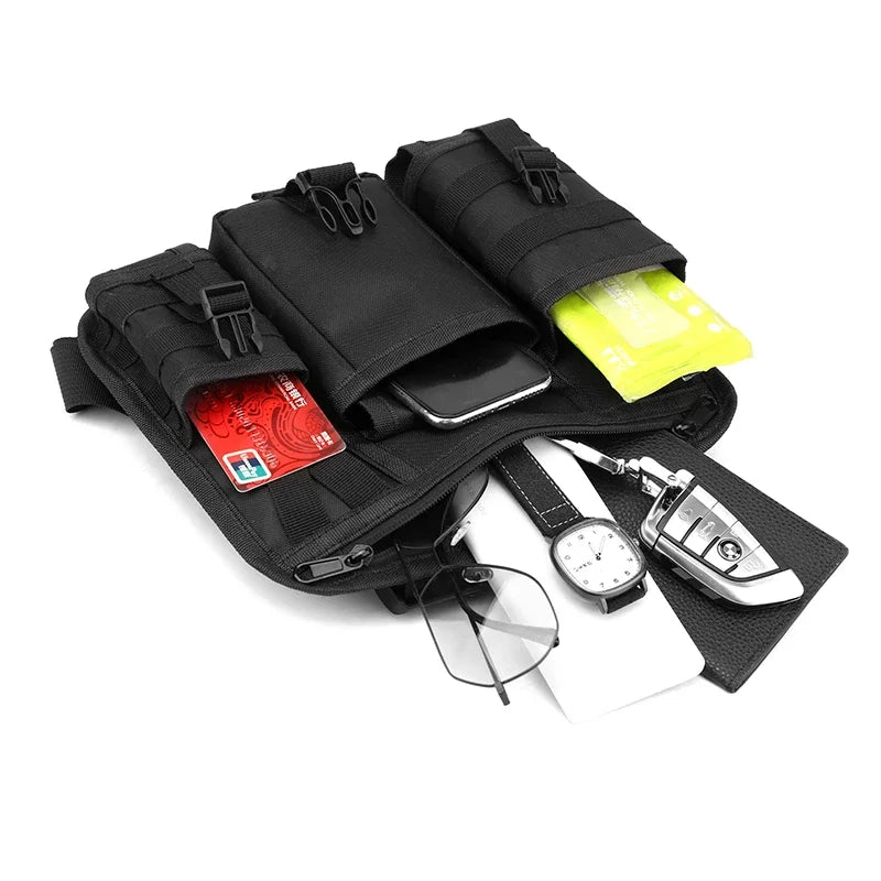 Reflective Design Chest Rig Bag Wear-resistant Tactical Vest Bag Multiple Pockets Students Chest Bag Hip-hop Streetwear Back2026