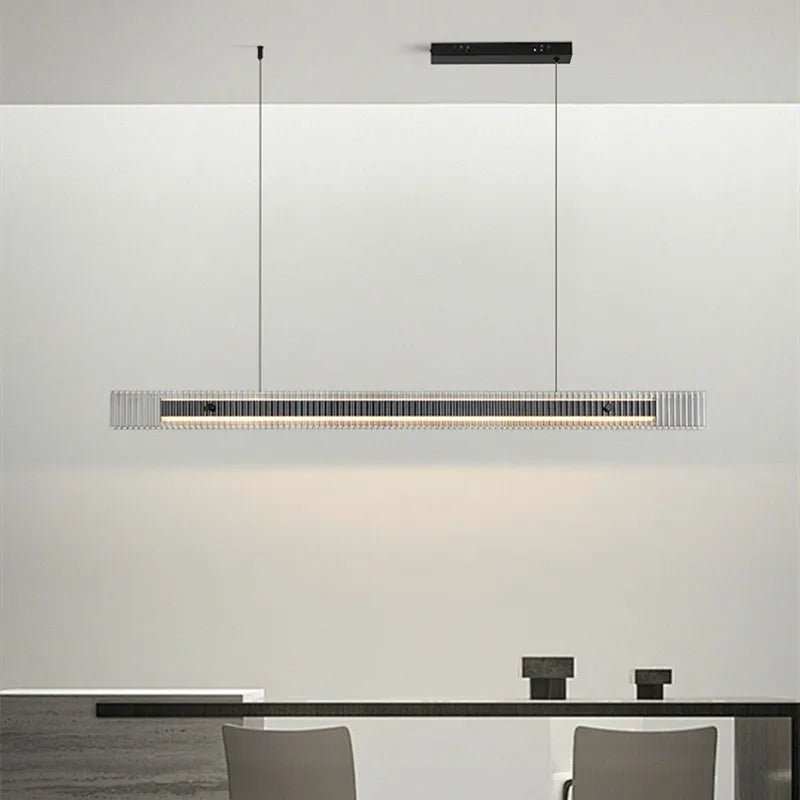 Black Modern Luxury LED Pendant Lamp for Kitchen Island Bedroom Restaurant Chandelier Decoration Bar Counter Suspension Lighting