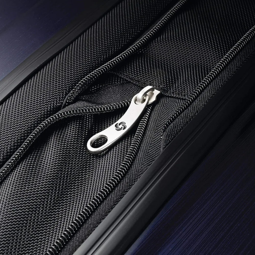 Medium Navy Expandable Spinner Luggage with Hardside, 24-Inch, Ideal for Travel and Business Trips