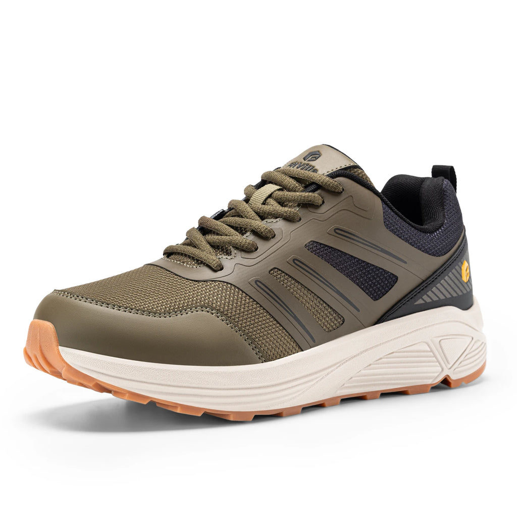Fittington Shoes For Man Wide Toe Box Man Sport Sneakers Running Shoes For Heel Pain & Plantar Fasciitis Relief