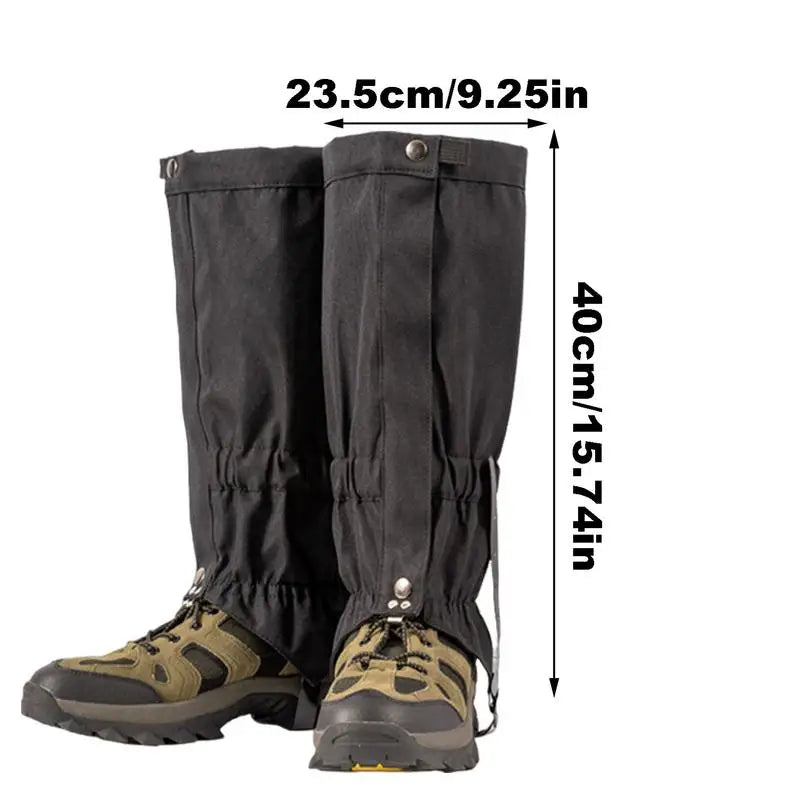 Waterproof Leg Guard Breathable Leg Guard Adjustable Leg Gaiters for Hunting Climbing Snow Boots Breathable Water-resistant
