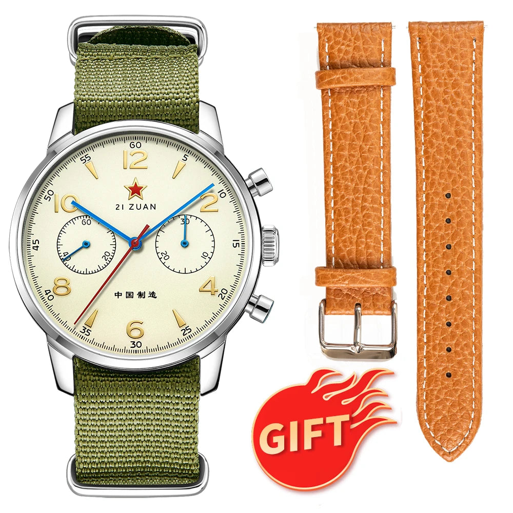 TOPHILL 1963 Chronograph Air Force Aviaion Men Mechanical Watches Sapphire Seagull ST1901 Movement Waterproof Men's Watch Pilots