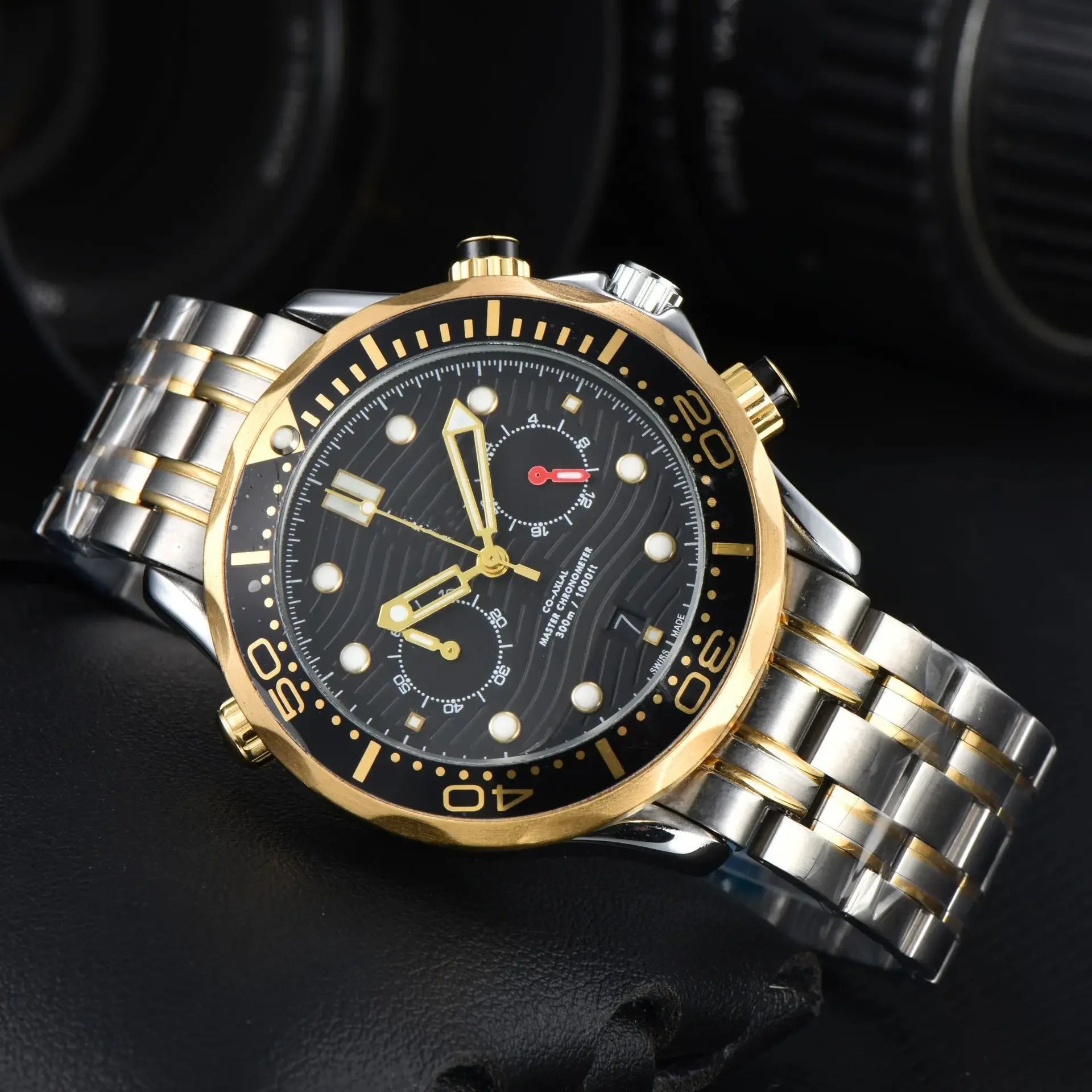 42mm Fully Automatic Mechanical Watch -NH35movement, Ceramic Bezel, Water-resistant Sapphire Crystal, 20mm Steel Band Wristwatch