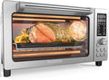 Smart 21QT Air Fryer Toaster Oven Combo, Convection Countertop with Quick Crisp Tech, 10-in-1 Functions, Stainless Steel