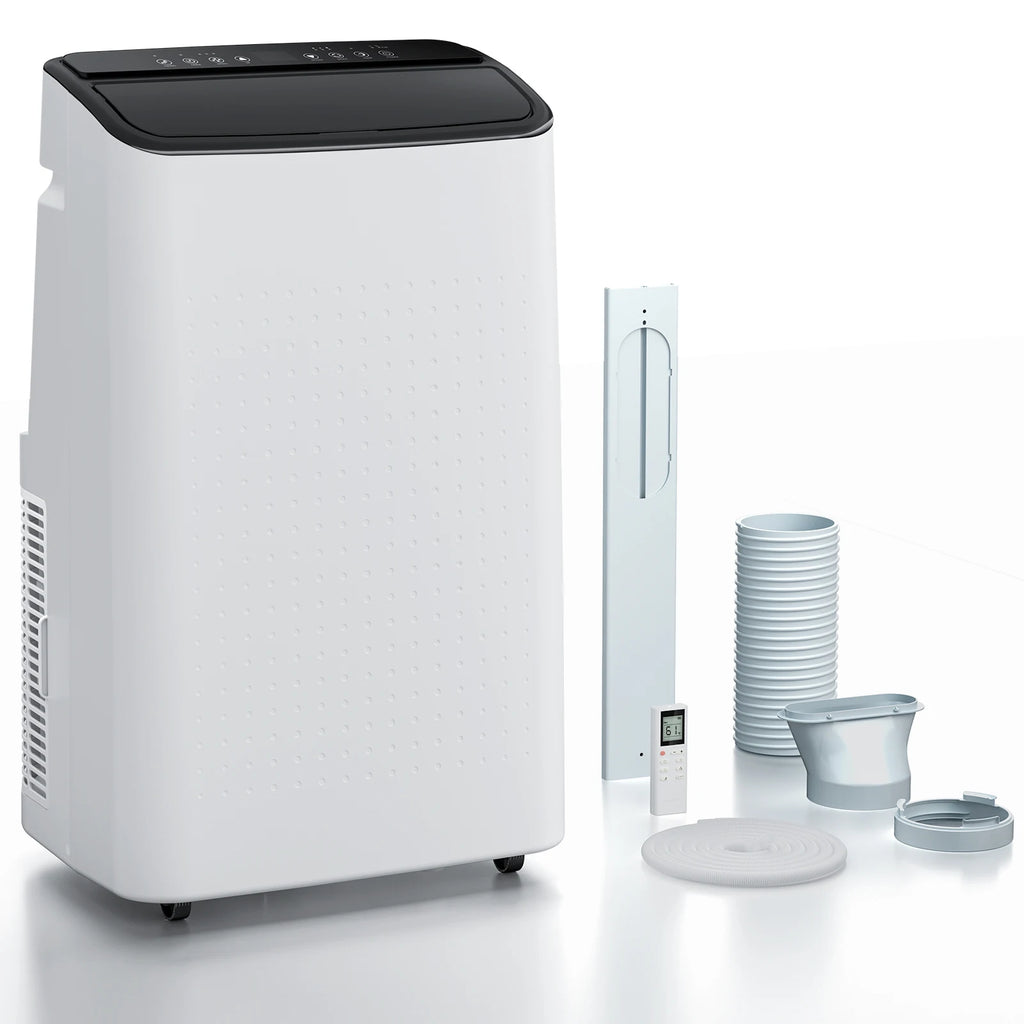Movyxor 15000 BTU Portable Air Conditioner,Portable AC with Dehumidifier & Fan, 2 Fan Speeds, 24H Timer, Remote Control