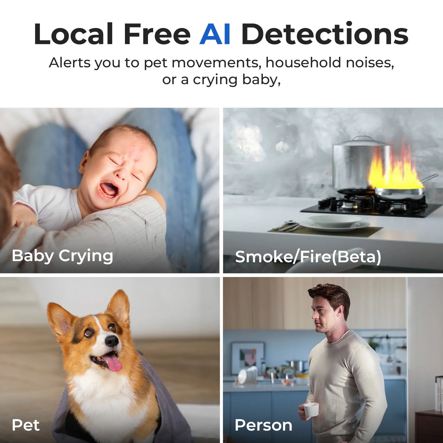 IMILAB C40 Home Security 5G WiFi Camera Indoor Cam 4K PTZ for Baby/Pet with Person Pet Track Powerful AI Detection Mihome