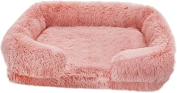 Autumn-Winter Warm Removable Pet Dog Sofa Bed Square Kennel for Cats - Comfortable, Easy to Clean Pet Pad