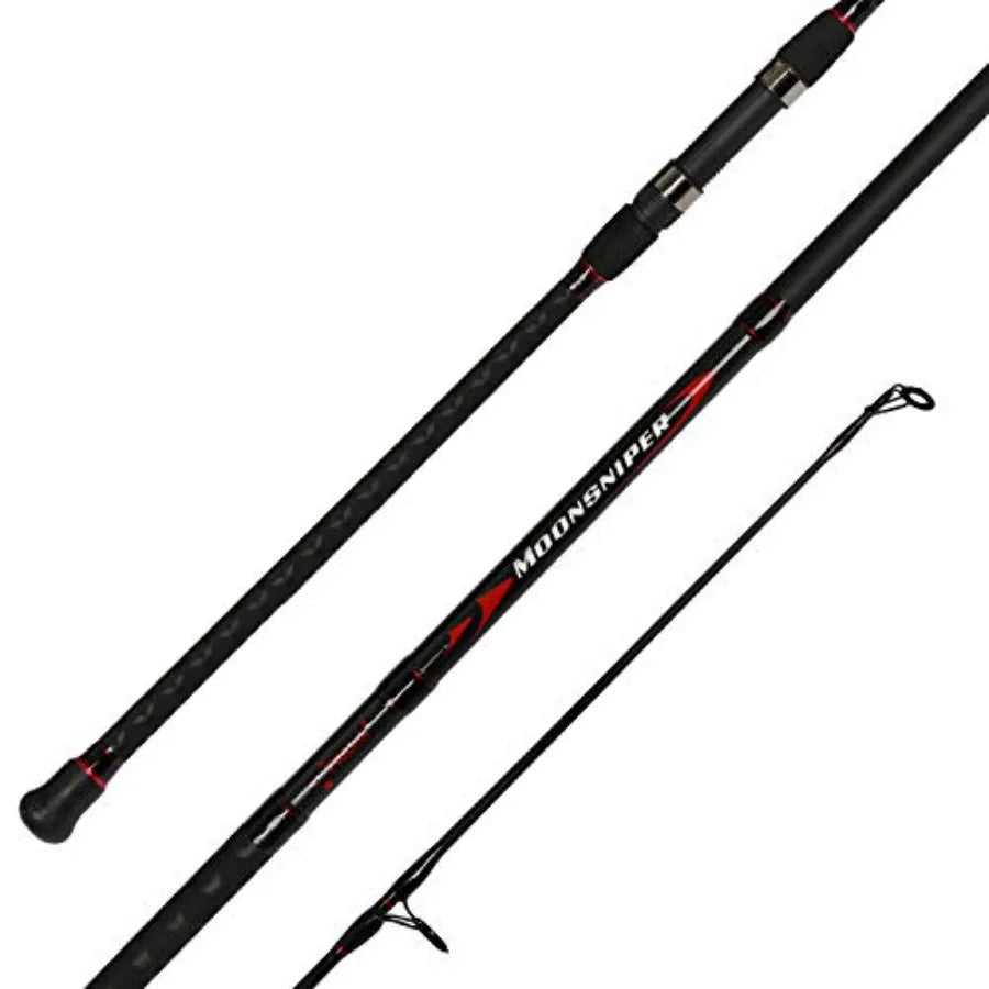 Surf Spinning Fishing Rod 2Piece Graphite Travel Fishing Rod for Saltwater and Freshwater Angling Compact Design with 1