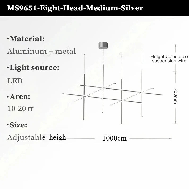 Modern LED Simple Tube Gold Chandeliers For Villa Living Room Kitchen Bar Pendant Lamps Interior Hanging Lighting Luminaires