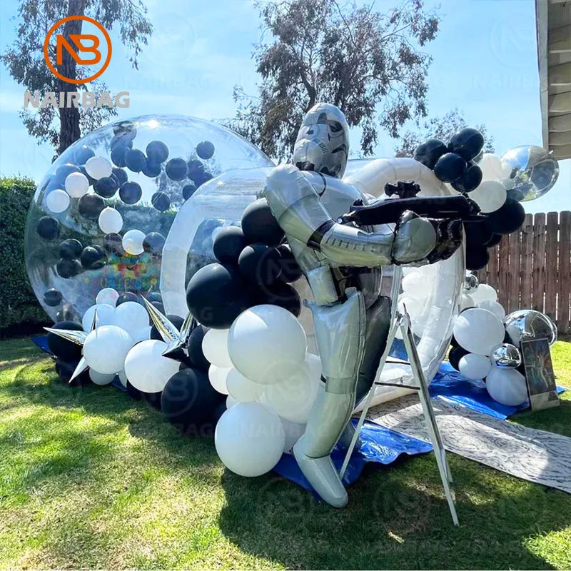 Nairbag Inflatable Balloon 10ft Bubble House Tent Outdoor Yard Game Clear Bubble House With Air Pump Blower For kid adult Party