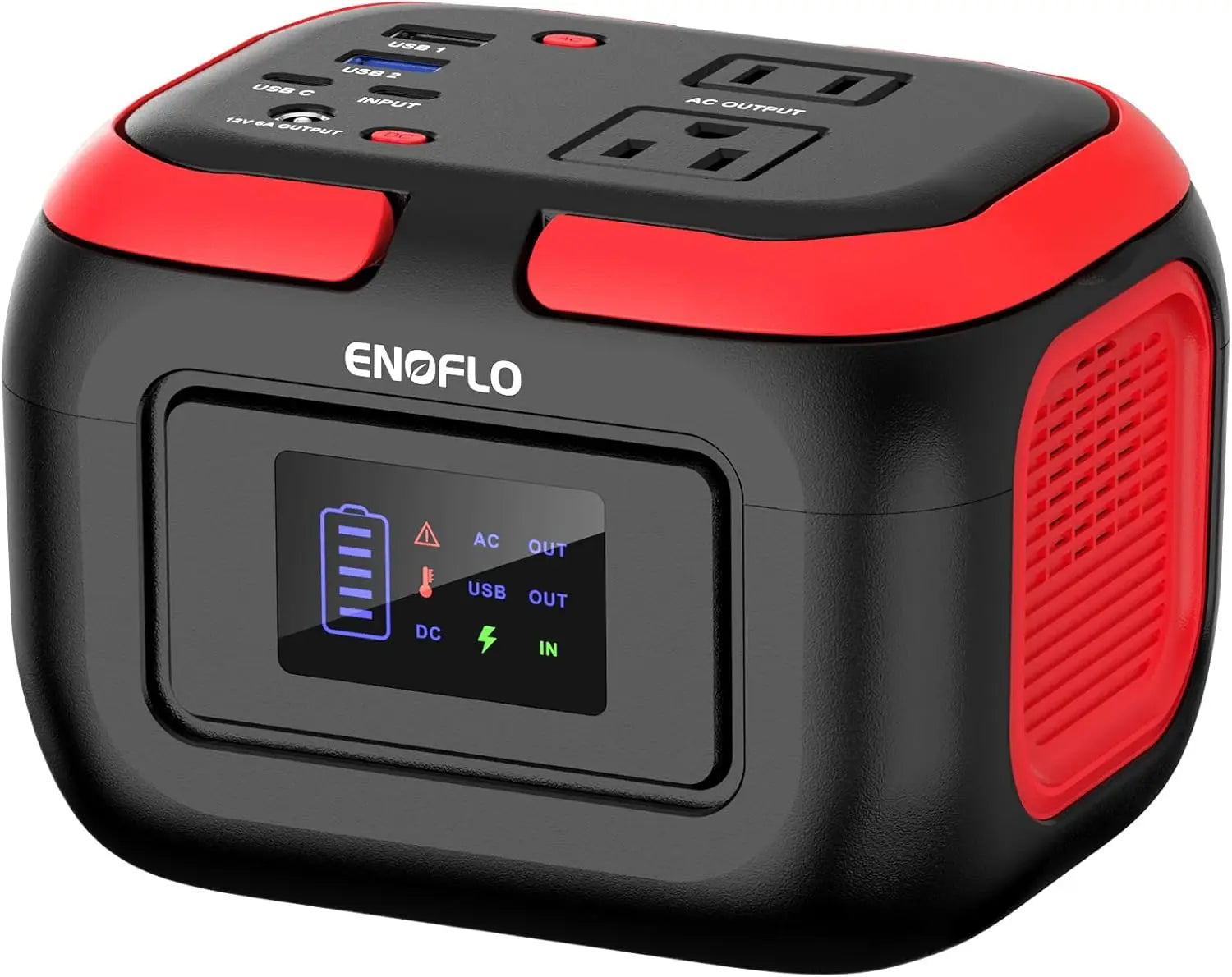 97.68Wh Portable Power Station with AC/DC/USB Outputs, Solar Charging for Camping and Emergency Backup