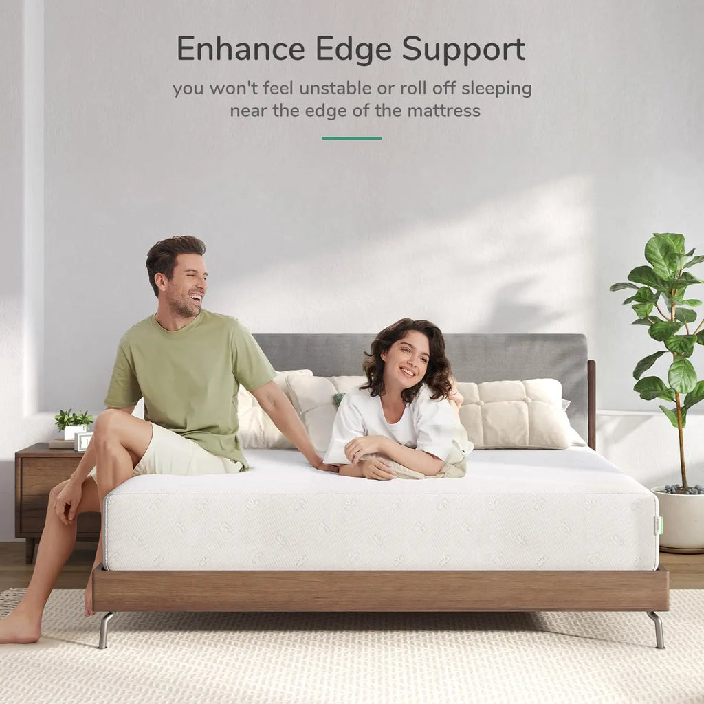 Full/Queen/King Size Memory Foam Mattress Comfort Foam Pressure Relief Cool Fresh Sleep, Remov Washable Cover