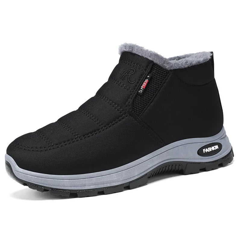 Waterproof Winter Boots for Women 2025 New Plush Snow Boots Women Ankle Boots Warm Black Couple Cotton Couples Platform Shoes